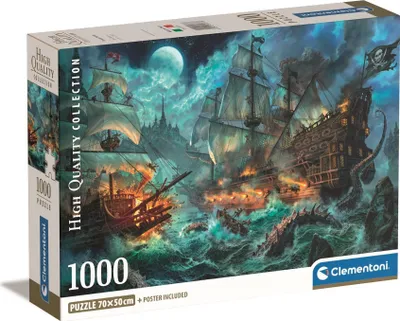 Immagine prodotto di CLEMENTONI Puzzle Battaglia dei Pirati 1000 pezzi