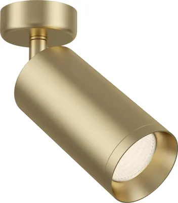 Immagine prodotto di Plafoniera, alluminio, oro opaco, faretto orientabile, L 13 cm
