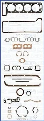 Obrázok produktu pre AJUSA 50018600 – Kompletná súprava tesnení motora, určená pre modely OPEL KADETT B, OPEL REKORD C, KADETT B Coupe a REKORD C Coupe