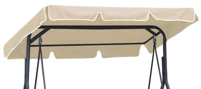 Image de Solidchoice - Toit de remplacement pour balançoire - Beige, 210 x 145 cm