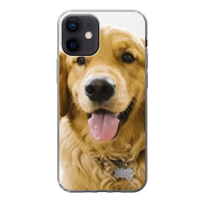 Produktbild von MuchoWow® Handyhülle Schutzhülle Hülle für iPhone 12 Porträt eines superschönen Golden Retrievers Silikon Softcase Handy Hülle - Schutzhülle