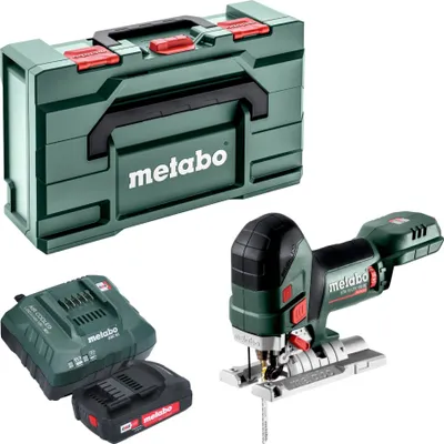 Zdjęcie produktu dla Wyrzynarka akumulatorowa Metabo STA 18 LTX 150 BL 18 V 150 mm bezszczotkowa + 1x akumulator 2,0 Ah + ładowarka + metabox