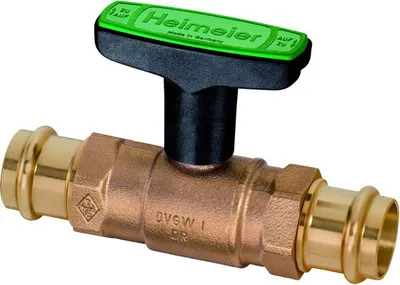 Produktbild von HEIMEIER 0672-28.000 Trinkwasserkugelhahn Globo D Viega Pressanschluss 28 x 28, DN 25