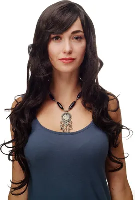 Produktbild von WIG ME UP Perücke, Dunkelbraun, lang, wallendes Haar 9204S-4