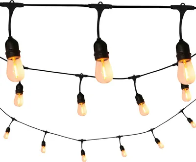 Zdjęcie produktu dla Girlanda zewnętrzna F 5,6m E27 10 x S14 filament 36V 6W; 36V PARTY 308191 Polux