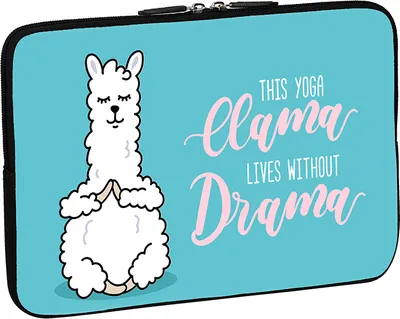 Produktbild von PEDEA Design Schutzhülle Notebook Tasche bis 17,3 Zoll (43,9 cm), Yoga lama