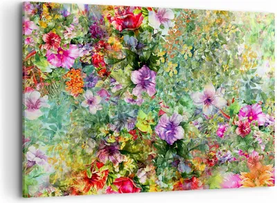 Produktbild von Bild auf Leinwand - Leinwandbild - blume sommer natur - 100x70cm - Wand Bild - Wanddeko - Leinwanddruck - Bilder - Kunstdruck - Wanddekoration - Leinwand bilder - Wandkunst - AA100x70-3842