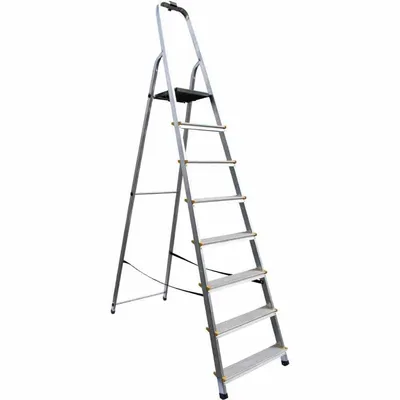 Produktbild von Aluminium-Haushaltsleiter 8 Stufen