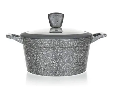Image de Casserole avec surface antiadhésive GRANITE 20 cm, fond pulvérisé, couvercle