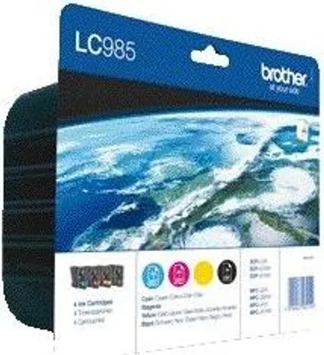 Immagine prodotto di Brother LC-985VALBP cartuccia d'inchiostro 4 pz. originale nero, ciano, magenta, giallo