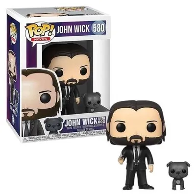 Image de John Wick - John Wick avec le chien 580 - Funko Pop Vinyl Figur