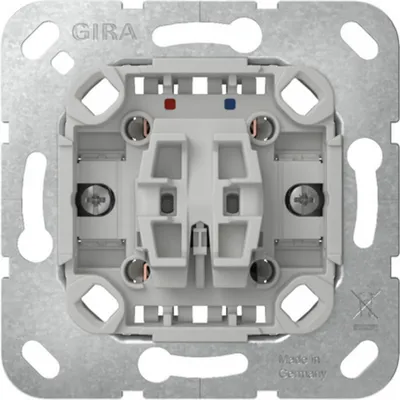 Obrázek produktu pro GIRA 315000, Kolébkový spínač, 1P, Chrom, Šedá, Zeď, Šrouby, 250 V