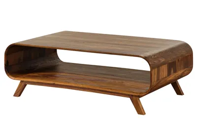 Produktbild von MASSIVMOEBEL24.DE Couchtisch Sheesham 120x70x40 hellbraun lackiert MAILAND #134