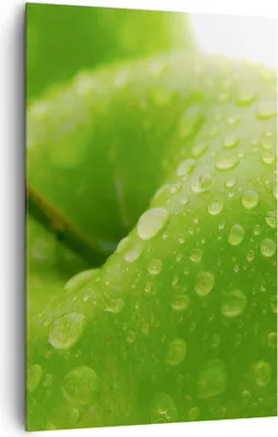 Produktbild von Bild auf Leinwand - Leinwandbild - Einteilig - Apfel Obst Vitamin Gesundheit - 80x120cm - Wand Bild - Wandbilder - Leinwanddruck - Wanddekoration - Leinwand bilder - Wandbild - PA80x120-1335