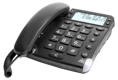 Obrázek produktu pro Doro Magna 4000, Analogový telefon, Hlasitý odposlech, 50 pol., Identifikace volajícího, Černá