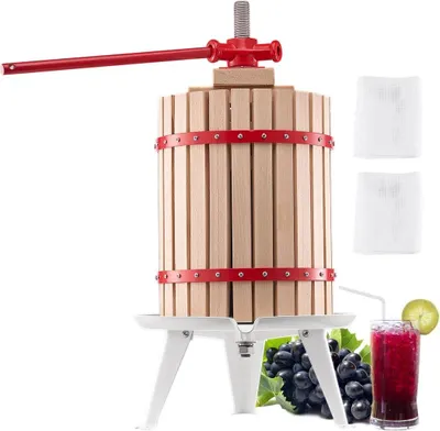 Produktbild von Fruit Wine Press Manual Press for Wine Making 4.75 Gal/18L Wood Basket
