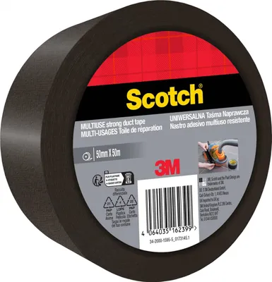 Produktbild von 3M Gewebeklebeband 50 mm x 50 m schwarz