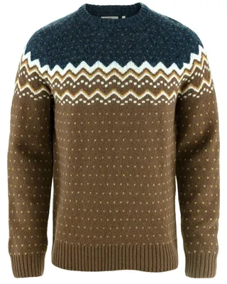 Produktbild von Fjällräven Herren Övik Knit Sweatshirt, Dark Oak/Navy, XS