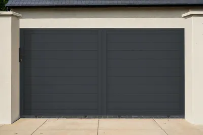 Produktbild von Schiebetor aus aluminium 4m EIGER H.160cm grau