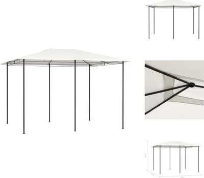 Produktbild von vidaXL Pavillon 3x4x2,6 m Creme 160 g/m² - Pavillons & Partyzelte