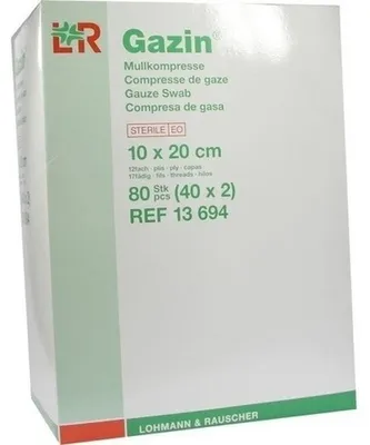 Zdjęcie produktu dla Gaziki 10x20 cm sterylne 12x40X2 szt