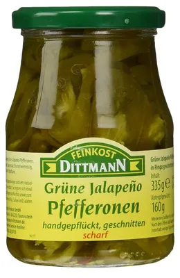 Zdjęcie produktu dla Zielone krążki jalapeno Dittmann