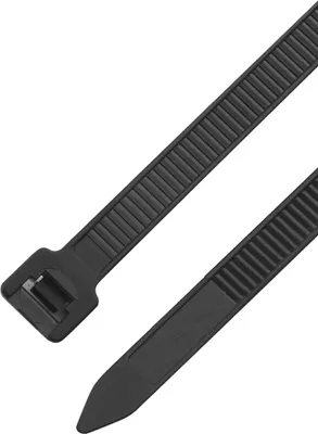Zdjęcie produktu dla 100 sztuk wytrzymałych nylonowych opasek kablowych samozaciskowych do rurociągów 3 x 200 mm / 0,1 x 7,9 cala, czarne
