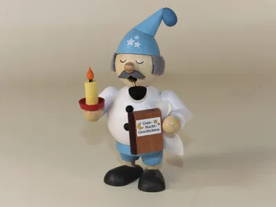 Produktbild von Räuchermännchen Polyurethan1 - Schlafmütze - 12,0 cm - Original erzgebirgische Handwerkskunst