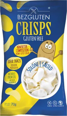Zdjęcie produktu dla Chipsy ziemniaczane solone bezglutenowe 70g