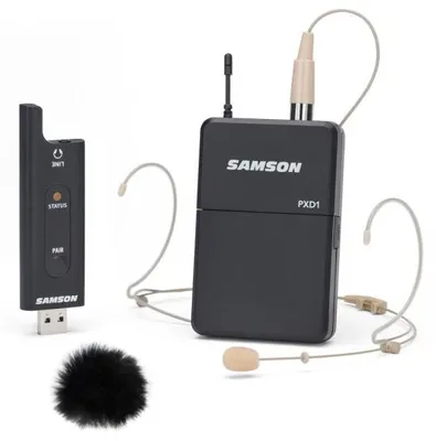 Produktbild von Samson Drahtlos-System XPD2 Headset-Mikrofon mit Windschutz