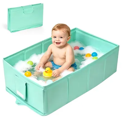 Produktbild von Faltbares Babybad für Reisen mit Ablassventil
