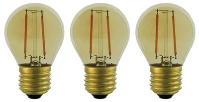 Produktbild von VITO E27 LED Filamentlampe G45 2W 300lm 2500K 240V 3 Stück