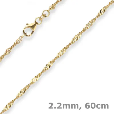 2-2mm-Singapurkette-aus-585-Gelbgold-60cm