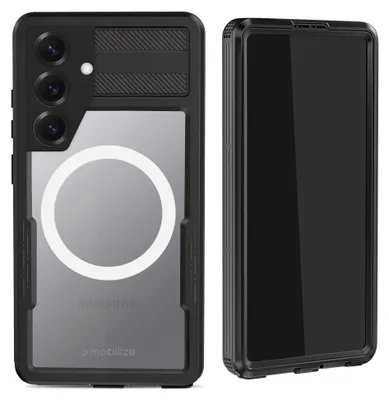 Produktbild von Mobilize Waterproof Handyhülle für Samsung Galaxy S25 Wasserdicht MagSafe Hülle Hardcase Backcover - Schwarz