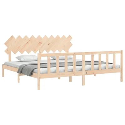 Immagine prodotto di vidaXL Letto in legno massiccio senza materasso 200x200 cm pino