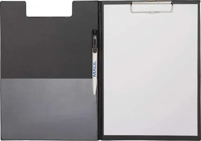 Produktbild von MAUL Schreibmappe MAULpoly A4 Hochformat PP-Folienüberzug schwarz