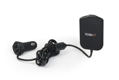 Produktbild von Technaxx Family Car Charger TE14 Smartphone Schwarz Zigarettenanzünder Auto