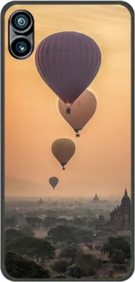 Produktbild von König Design Hülle kompatibel mit Nothing Phone 1 Kunststoff Soft Handyhülle - Handy Case Heißluftballons