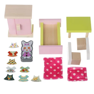 Obrázek produktu pro CUBIKA 12640 Pokoj - dřevěný nábytek pro panenky