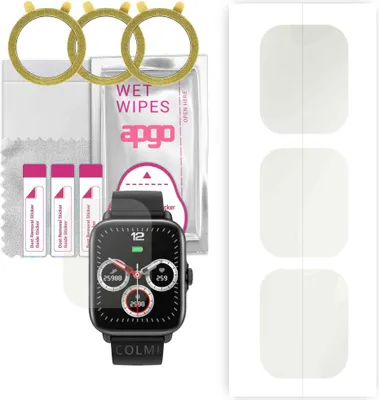 Produktbild von apgo 3 Stück Schutzfolie, Matt, kompatibel mit Colmi P28 Plus Chip App Uni Smartwatch, Hydrogel Displayschutzfolie mit Positionierhilfe, Displayfolie, robust und kratzfest