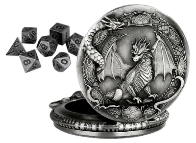 Produktbild von Mini Würfel | Metallwürfel Polyeder Spielzeug mit Tragetasche - 7 Teile Rollenspiel Brettspiel, für Anfänger und Erwachsene, geeignet für Partys, Zuhause, Reisen und Events