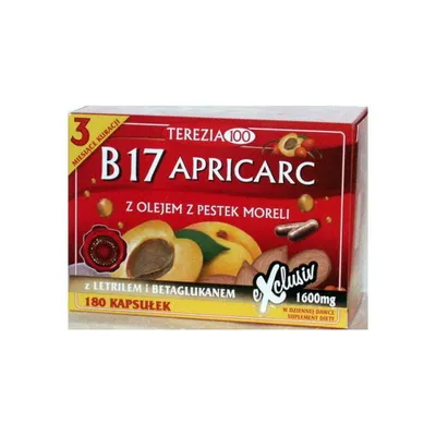 Produktbild von B17 Apricarc 1600 mg, 180 Kapseln. TEREZIA