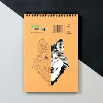 Immagine prodotto di Szkicownik Wilk - ekologiczny notes A5 z certyfikatem