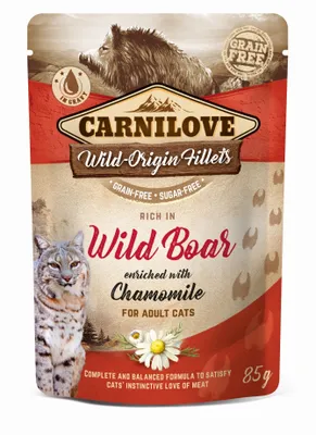 Image de Carnilove Cat Sachet sanglier & camomille 85g