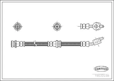Produktbild von CORTECO 19032238 Bremsschlauch x