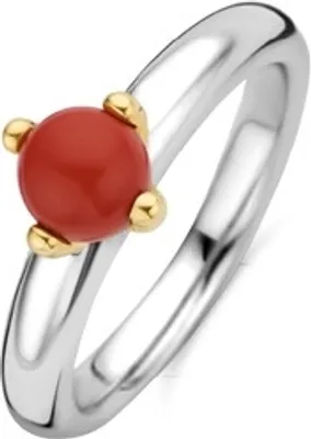Produktbild von 12179CR/56 Ring mit korallenrotem Stein 12179CR Ti Sento Milano