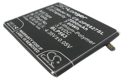 Produktbild von TECHTEK Akku Kompatibel mit [Oppo] R827, R827T, R850 Ersetzt BLP563