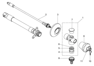 Produktbild von Schlösser Armaturen UMRUESTSET FROST-TEC 2801 GEWINDE 15x2MM, BL 850MM
