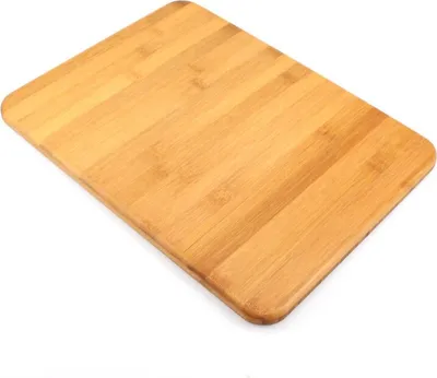 Produktbild von Pizzabrett Bambus ca.40x30cm Käsebrett Holzbrett Handarbeit Servierbrett Tablett