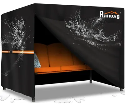 Immagine prodotto di Copertura per amaca hollywoodiana, 3 posti, impermeabile, tessuto Oxford 600D, dimensioni 210x150x150 cm, colore nero